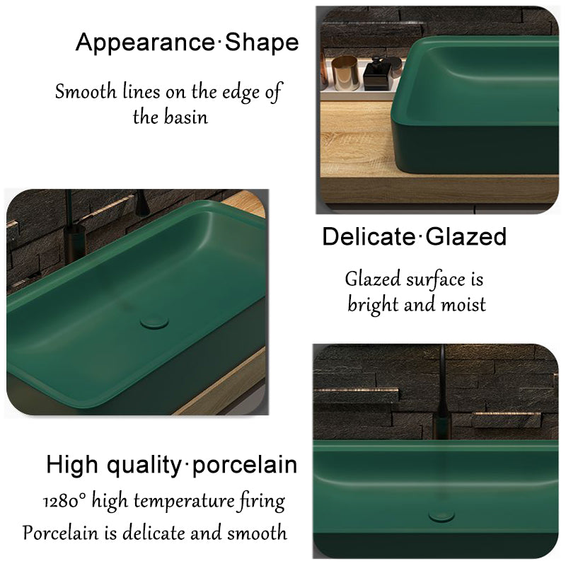 Nordic luxury new large size bathroom countertop washbasin white length 75cm home ceramic colorful hotel toilet art basen