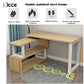 Home Multifunctional Desktop Computer Desk Integrated Rotatable Simple Bedroom Corner L-Shaped Desk Storage Bookcase