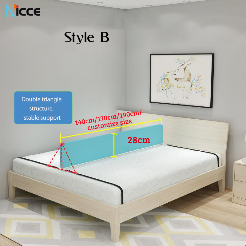 Customize home bed anti-fall baffle bold metal easy to install simple fabric partition bedroom kid's bed-strap baffle