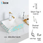 Nordic luxury bathroom ceramic washbasin home toilet balcony small size countertop art sink