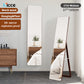 Nordic luxury Multifunctional mirror cabinet floor-standing rotatable pull-out storage makeup full-body mirror cabinet