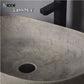 Home retro ceramic counter basin toilet oval matte large size gray bathroom porcelain sink