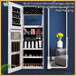 Nordic luxury multi-function floor-standing mirror cabinet full-length mirror wall-mounted beauty storage HD mirror cabinet