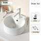 Nordic simple white ceramic basin countertop bathroom basen outdoor sink