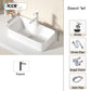 Nordic simple white ceramic basin countertop bathroom basen outdoor sink