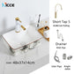 Nordic luxury bathroom ceramic washbasin home toilet balcony small size countertop art sink