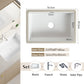 Nordic white basen bathroom undermount basin ceramic small size simple round corner depth toilet sink with drain & bracket set