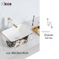 Nordic luxury bathroom ceramic washbasin home toilet balcony small size countertop art sink