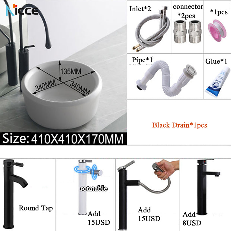 Nordic minimalist bathroom light gray washbasin matte ceramic countertop basin hot and cold water faucet toilet sink drain set