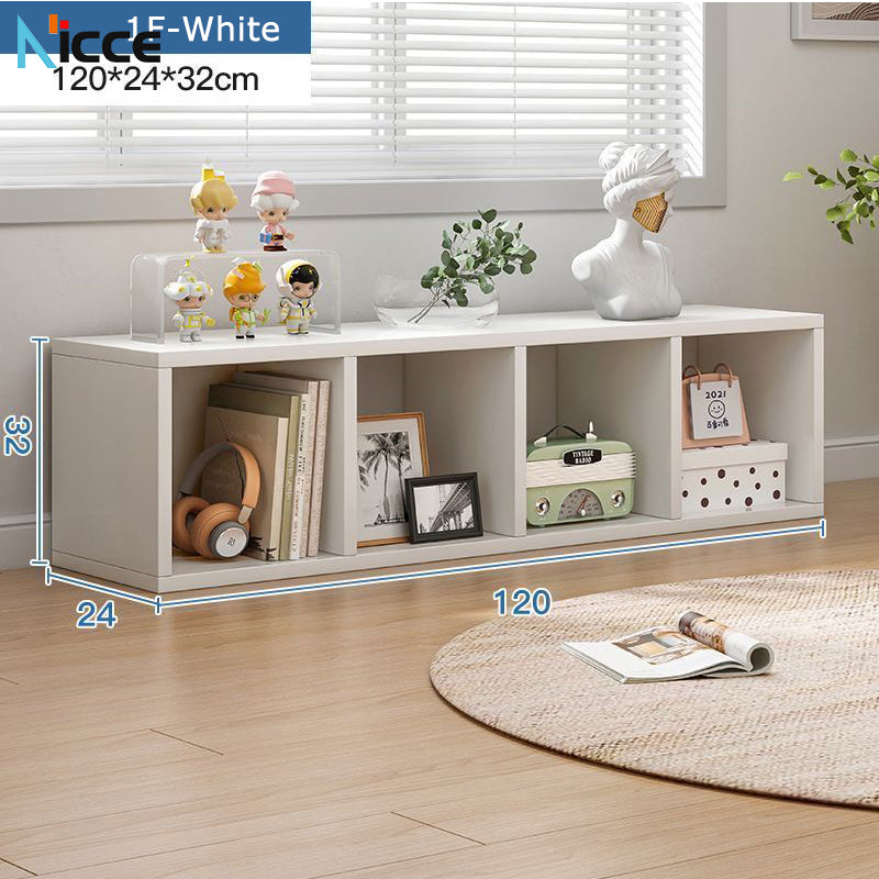 Home simple floor-to-ceiling cabinet living room multi-functional bedroom storage rack I am a bay window lattice kabinet