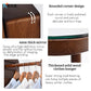 Nordic luxury Multifunctional mirror cabinet floor-standing rotatable pull-out storage makeup full-body mirror cabinet