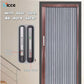 Customize aluminum alloy diamond mesh folding door without punching 5cm width anti-mosquito screen door