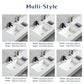 Nordic white basen bathroom undermount basin ceramic small size simple round corner depth toilet sink with drain & bracket set