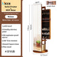 Nordic luxury Multifunctional mirror cabinet floor-standing rotatable pull-out storage makeup full-body mirror cabinet
