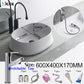 Nordic minimalist bathroom light gray washbasin matte ceramic countertop basin hot and cold water faucet toilet sink drain set