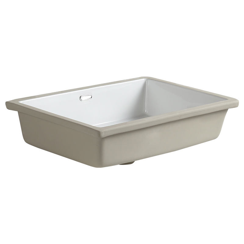 Nordic white basen bathroom undermount basin ceramic small size simple round corner depth toilet sink with drain & bracket set