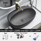 Nordic home outdoor mud gray ceramic counter basin toilet square large size bathroom simple matte porcelain sink