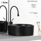 Nordic luxury countertop ceramic basin Dark Green colorful drain Set&faucet Set