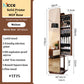 Nordic luxury Multifunctional mirror cabinet floor-standing rotatable pull-out storage makeup full-body mirror cabinet