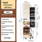 Nordic luxury Multifunctional mirror cabinet floor-standing rotatable pull-out storage makeup full-body mirror cabinet