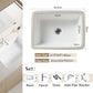 Nordic white basen bathroom undermount basin ceramic small size simple round corner depth toilet sink with drain & bracket set