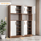 Nordic simple living room storage cabinet MDF large capacity multi-layer balcony microwave cabinet