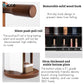 Nordic luxury Multifunctional mirror cabinet floor-standing rotatable pull-out storage makeup full-body mirror cabinet