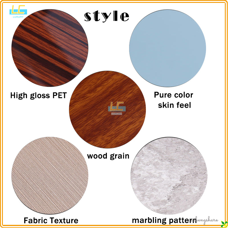 Customized Carbon crystal Fiber Wall Protection Board 50pcs W122*L244cm, Interior Decor, Waterproof, Moisture-proof, Scratch-resistant, Wood Grain, T5mm/8mm Co-extruded Board