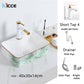 Nordic luxury bathroom ceramic washbasin home toilet balcony small size countertop art sink