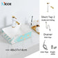 Nordic luxury bathroom ceramic washbasin home toilet balcony small size countertop art sink