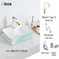 Nordic luxury bathroom ceramic washbasin home toilet balcony small size countertop art sink