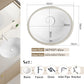 Nordic white basen bathroom undermount basin ceramic small size simple round corner depth toilet sink with drain & bracket set
