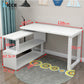 Home Multifunctional Desktop Computer Desk Integrated Rotatable Simple Bedroom Corner L-Shaped Desk Storage Bookcase