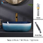 Retro luxury gradient color bathroom countertop basin square toilet ceramic art sink with faucet