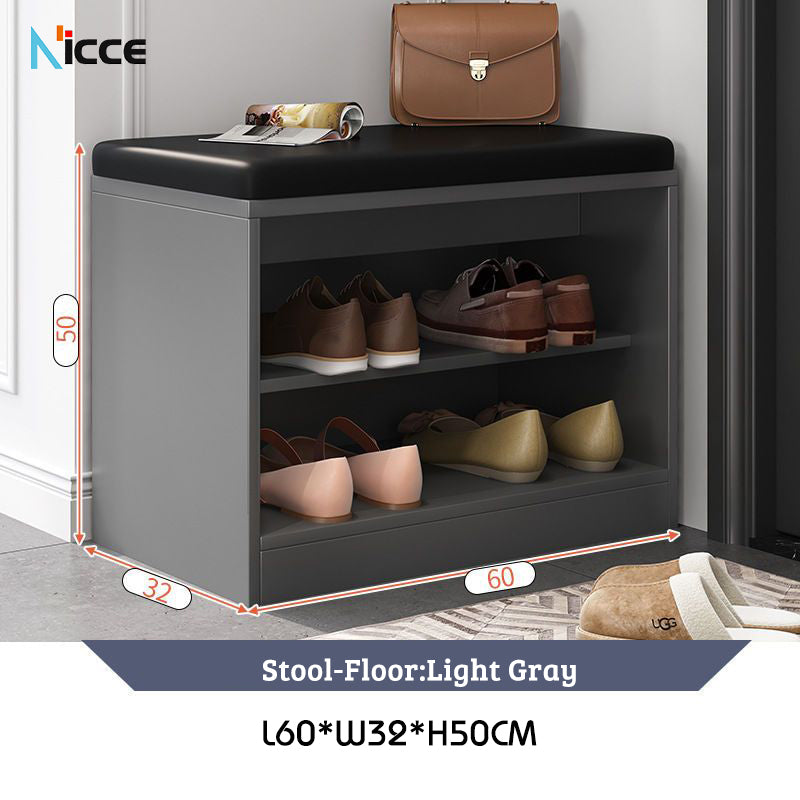 Nordic Luxury Home Shoe Cabinet PB Minimalist Modern Shoe Changing Stool Entrance Multi layer Flip Bucket Shoe Cabinet