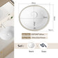 Nordic white basen bathroom undermount basin ceramic small size simple round corner depth toilet sink with drain & bracket set