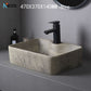 Home retro ceramic counter basin toilet oval matte large size gray bathroom porcelain sink