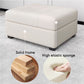 Nordic style Colorful Detachable Washable Fabric Single Sofa, Simple Square Ottoman with Storage for Changing Shoes