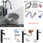 Nordic minimalist bathroom light gray washbasin matte ceramic countertop basin hot and cold water faucet toilet sink drain set