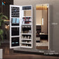 Nordic luxury multi-function floor-standing mirror cabinet full-length mirror wall-mounted beauty storage HD mirror cabinet