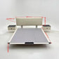 Modern Floating Bed Frame with Cat Scratch Proof Leather Headboard,queen size  Durable Steel Construction, and 3cm Silent Slats - Perfect for Pet Owners