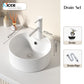 Nordic simple white ceramic basin countertop bathroom basen outdoor sink