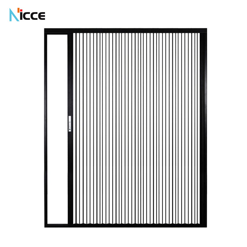 Customize luxury acrylic folding door aluminum alloy track waterproof insect proof transparent bathroom acrylic door