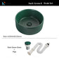 Nordic luxury countertop ceramic basin Dark Green colorful drain Set&faucet Set