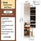 Nordic luxury Multifunctional mirror cabinet floor-standing rotatable pull-out storage makeup full-body mirror cabinet
