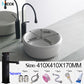 Nordic minimalist bathroom light gray washbasin matte ceramic countertop basin hot and cold water faucet toilet sink drain set