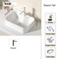 Nordic simple white ceramic basin countertop bathroom basen outdoor sink