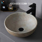 Home retro ceramic counter basin toilet oval matte large size gray bathroom porcelain sink