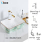 Nordic luxury bathroom ceramic washbasin home toilet balcony small size countertop art sink