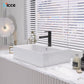 Nordic simple white ceramic basin countertop bathroom basen outdoor sink